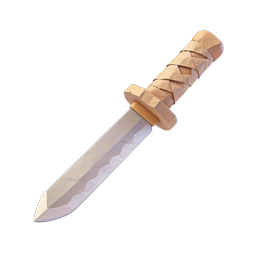 Stylish Wooden Knife Icon for Culinary Projects