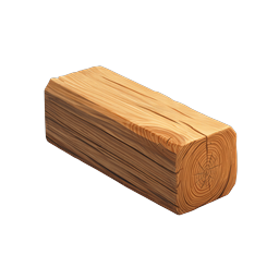 Wooden Log Isometric Icon - Timber & Lumber Illustration