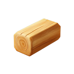 Realistic Wooden Log Icon - Timber & Forestry