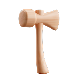 Wooden Mallet Icon - High-Quality Vector