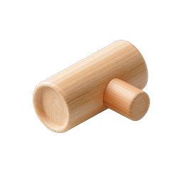 Wooden Mallet Icon - Realistic Carpentry Tool Illustration