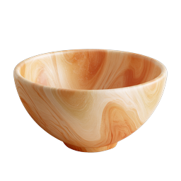 Wooden Marble Bowl Icon - Natural Kitchenware Design