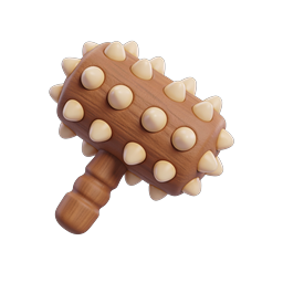Wooden Massage Mallet Icon - Reflexology Therapy Tool