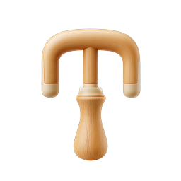 Wooden Massage Therapy Tool Icon | Wellness & Recovery