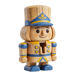 Wooden Nutcracker Soldier Toy Icon | Christmas Holiday