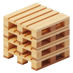 Icône de palettes en bois empilées - Logistique & Entrepôt