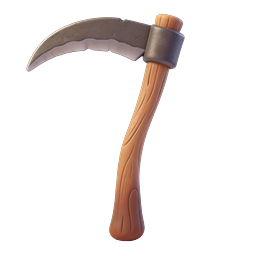 Wooden Pickaxe Tool Icon - 3D Mining Game Asset