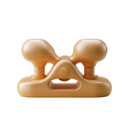 Wooden Hand Plane Icon - 3D Carpentry Tool