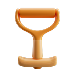 Wooden Roller Tool 3D Icon for Printing & Crafts