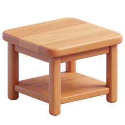 Wooden Side Table Icon for Furniture Design