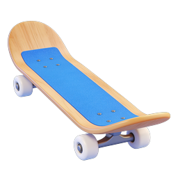 3D-Icon Holz-Skateboard | Sportausrüstung