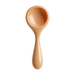 Wooden Spoon Icon - Natural Kitchen Utensil