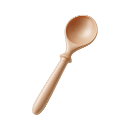 Wooden Spoon Icon - Premium Kitchen Utensil Design