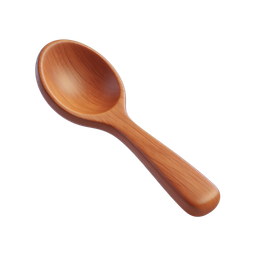 Wooden Spoon Icon for Cooking and Recipes