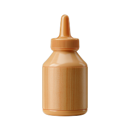 Wooden Squeeze Bottle Icon - Natural Organic Packaging