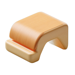 Holzhefter-Icon - Umweltfreundlicher 3D-Render