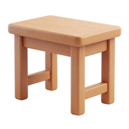 Minimalist Wooden Table Icon for Interior Design Needs