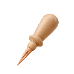Elegant Wooden Tool Icon for Craftsmanship Projects