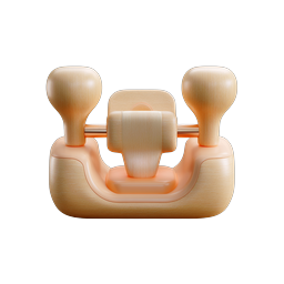 Wooden Toy Clay-Style 3D Icon