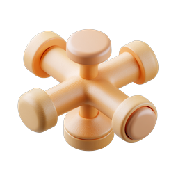 Wooden Toy Joint Construction Piece Icon