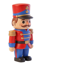 Wooden Toy Soldier Nutcracker Icon - Classic Holiday Figure