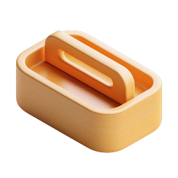 Wooden Tray Handle 3D Icon - Kitchen Object