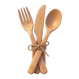 Wooden Utensils Bundle Icon - Eco-Friendly Cutlery