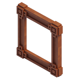 Isometric Wooden Window Frame 3D Icon