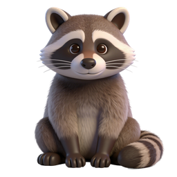 Adorable Cartoon Raccoon Icon for Creative Designs