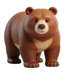 Cute Bear Icon for Nature and Wildlife Projects