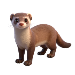 Cute Ferret Icon for Animal Lovers and Businesses