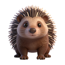 Cute Hedgehog Icon - Whimsical Design for Nature Themes