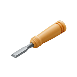 Woodworking Chisel Icon for Crafting Projects