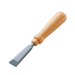Woodworking Chisel Tool Icon | Carpentry Hand Tool