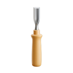 Woodworking Chisel Icon | Realistic Hand Tool