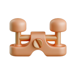 Woodworking Clamp 3D Icon - Tool & Hardware