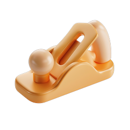 Woodworking Hand Plane 3D Icon | Carpenter Tool