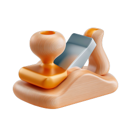 Woodworking Hand Plane Tool 3D Icon