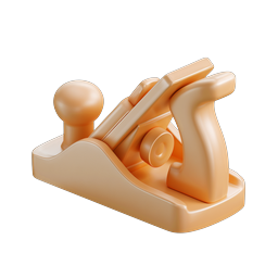 Woodworking Hand Plane 3D Clay Icon