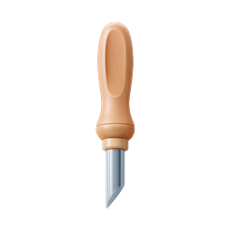 Woodworking Sculpting Tool Icon for Design Projects