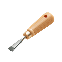 Stylish Woodworking Chisel Tool Icon for Crafts