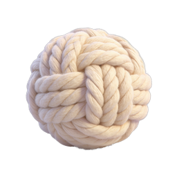 Cream Wool Yarn Ball Icon for Craft & Knitting Projects