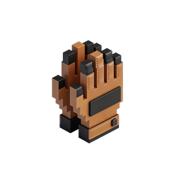 Work Glove Isometric 3D Icon for Safety & Construction