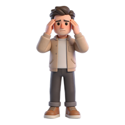 Worried Person Icon - Expressive and Engaging Design