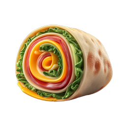 Realistic Wrap Cross-Section Food Icon