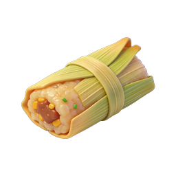 Wrapped Rice Parcel Icon - 3D Food Illustration