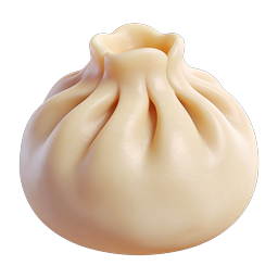 Xiaolongbao Soup Dumpling 3D Icon - Realistic Asian Food