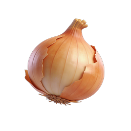 Realistisches gelbe Zwiebel 3D-Icon - Essen & Kochen