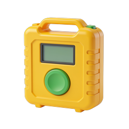 Yellow Walkie Talkie Communication Device Icon