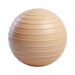 Stylish Yoga Ball Icon for Fitness and Wellness